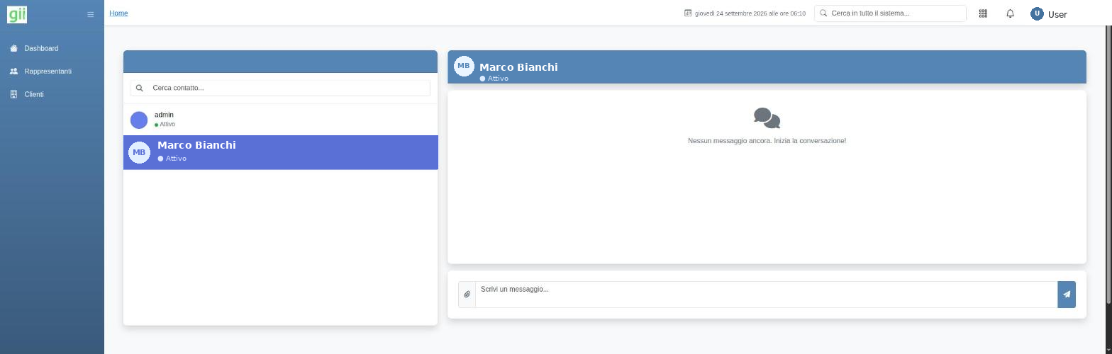 Chat interna in giiSoftware